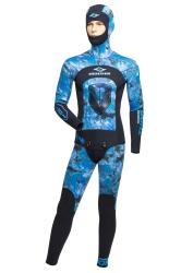 Гидрокостюм Thor Asahi 3мм ультраспан/открытая пора синий Гидрокостюм Thor Asahi 3мм ультраспан/открытая пора синий